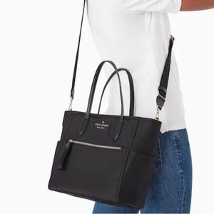 kate spade The Chelsea Medium Black Satchel with Removable Strap